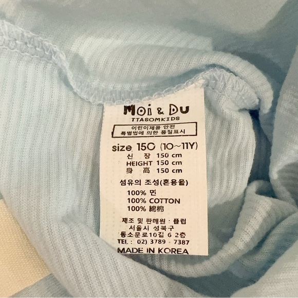 Moi & Du Rabbit & Donut Cotton Graphic Print Pajama PJ Big Kids NWT - Picture 7 of 9